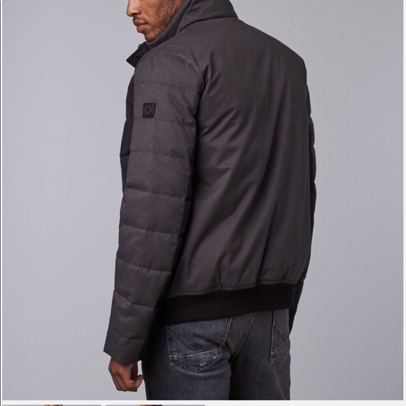 OROBOS men's Brushed Herrighone Down Jacket 2 Tone - Picture 2 of 6